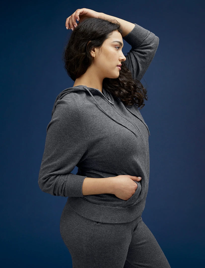 ThirdLove Cotton Cashmere Relaxed Fit Hoodie 3 ThirdLove Cotton Cashmere Relaxed Fit Hoodie