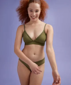 ThirdLove Everyday Lace Triangle Bralette Wireless