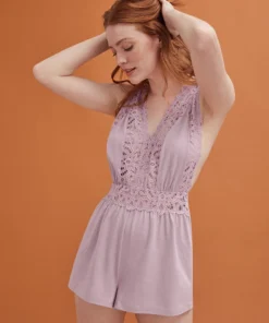 ThirdLove Boho Lace Sleep Romper