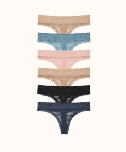 ThirdLove Everyday Lace Thong Bundle Underwear